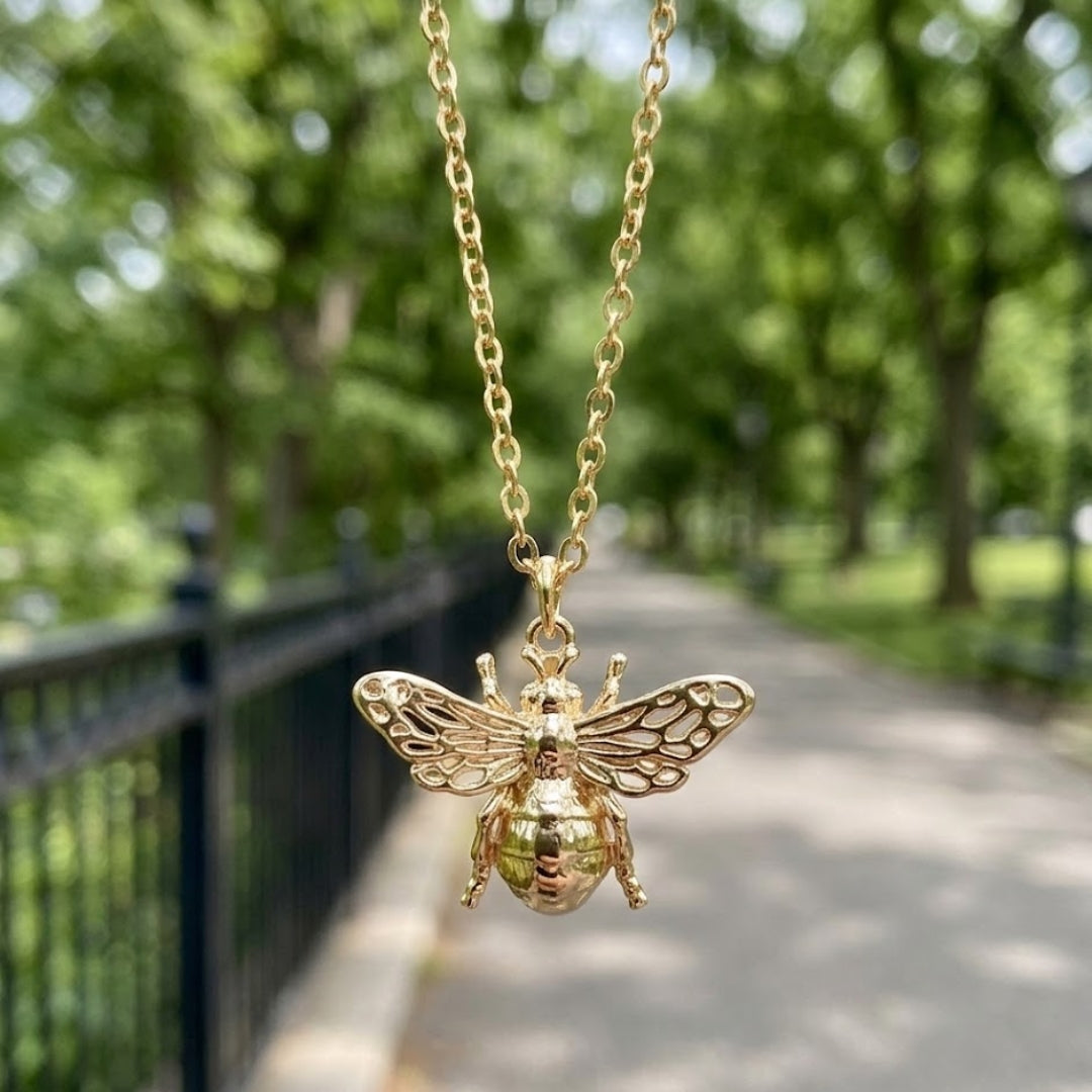 Golden Bee Necklace