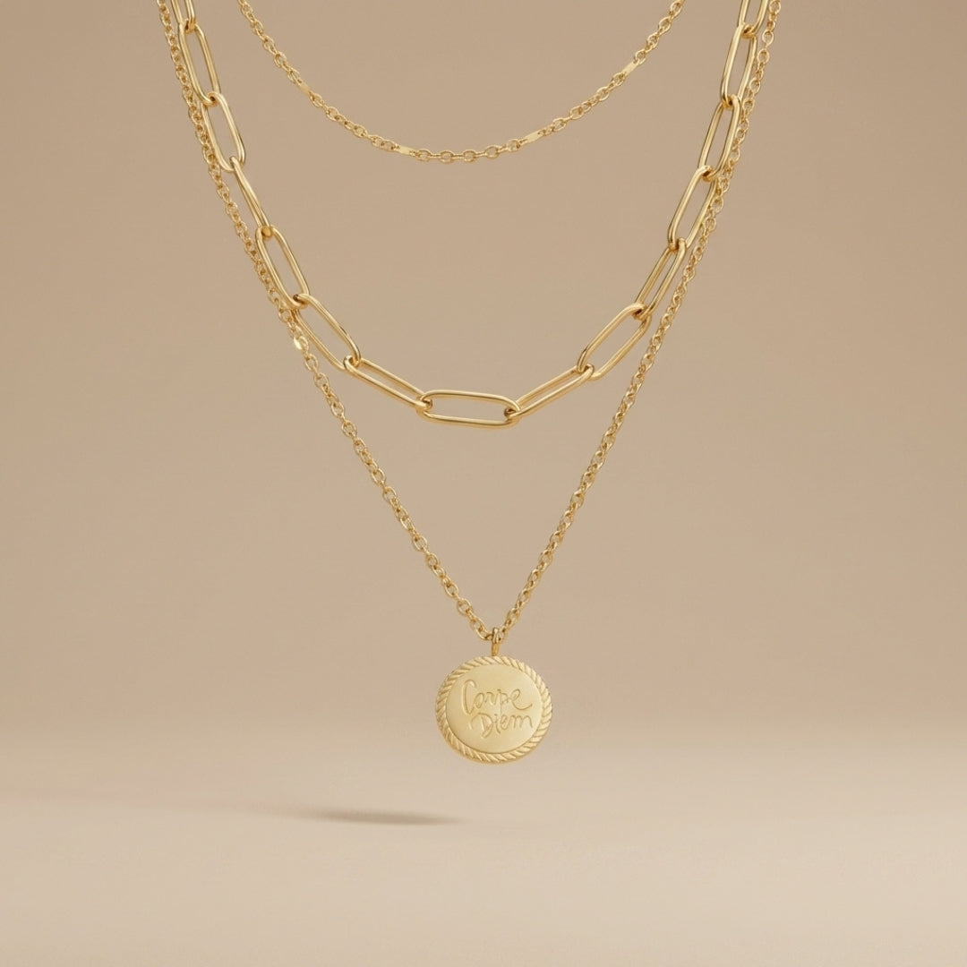 Geya Coin Layered Necklace
