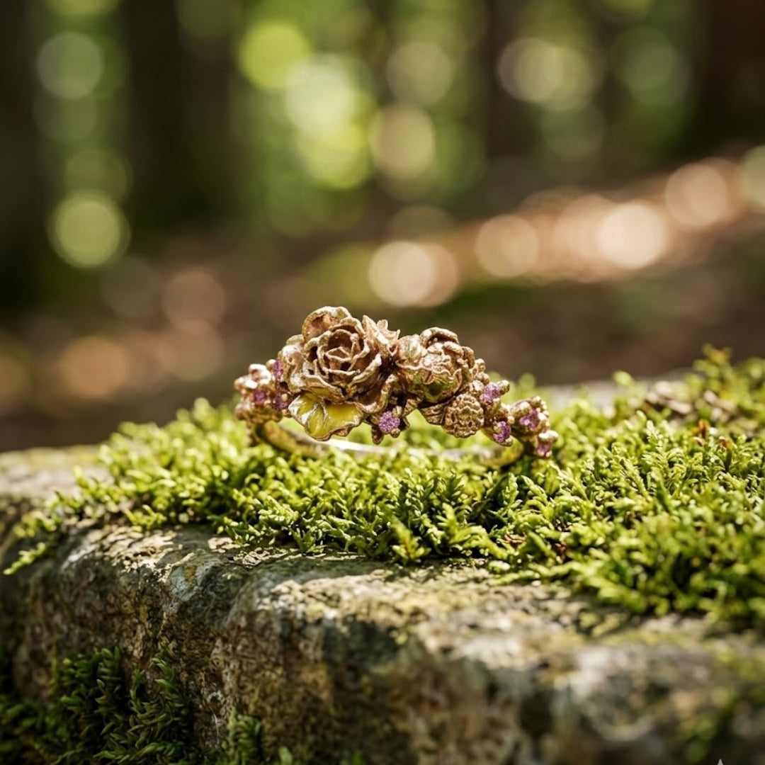 Golden Blossom Ring