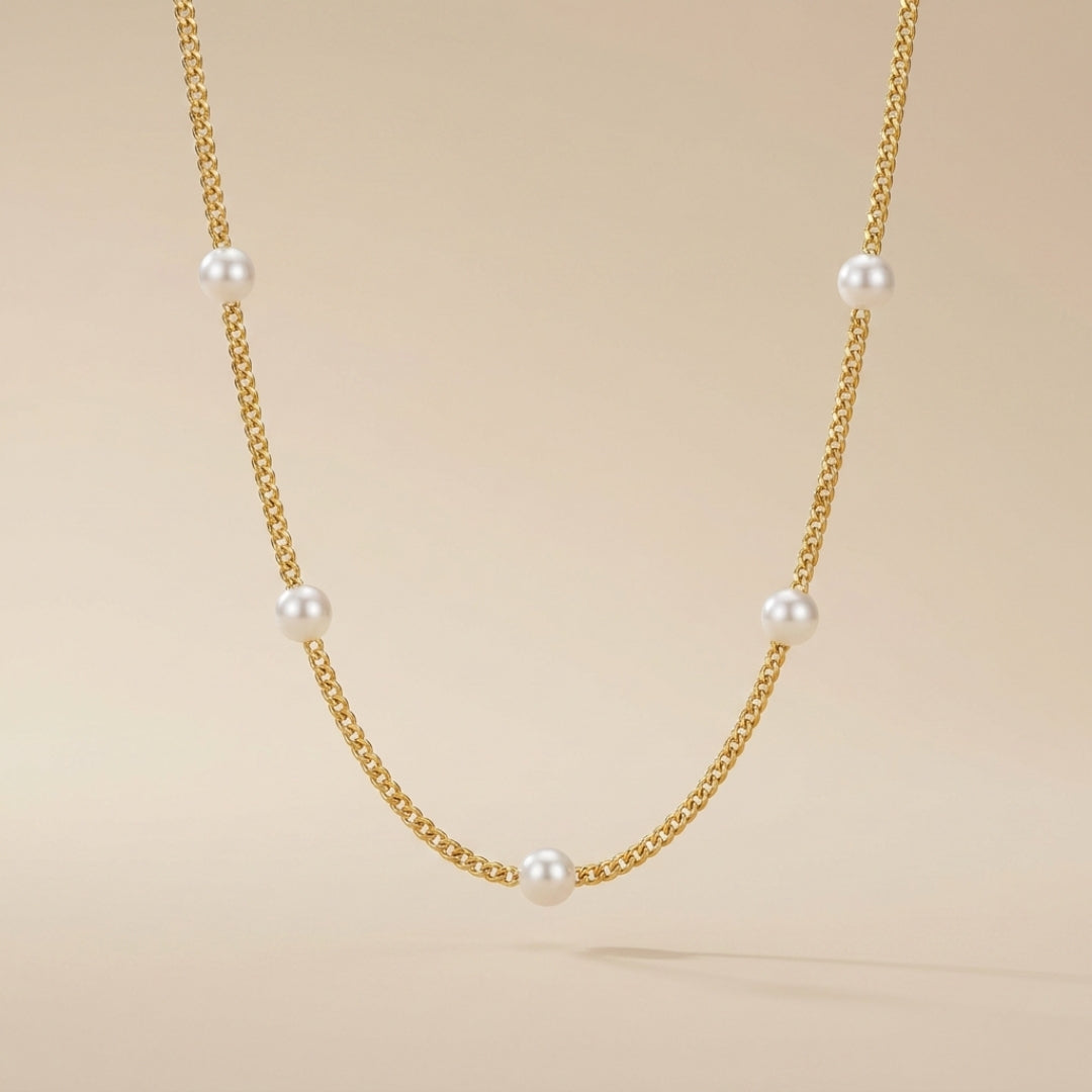 Nura Pearl 18K Gold Necklace