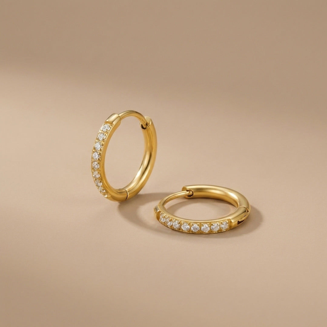 Eternity Hoop Earrings