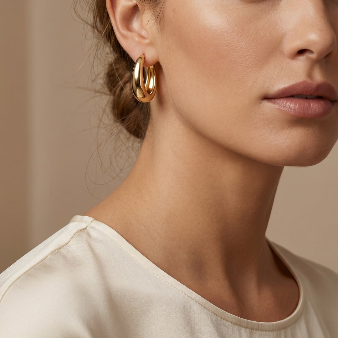 Valentina Gold Hoop Earrings