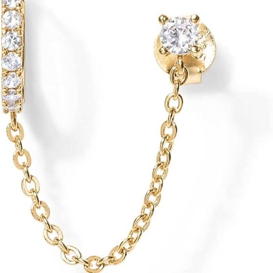 Adella Chain Earrings | Gold