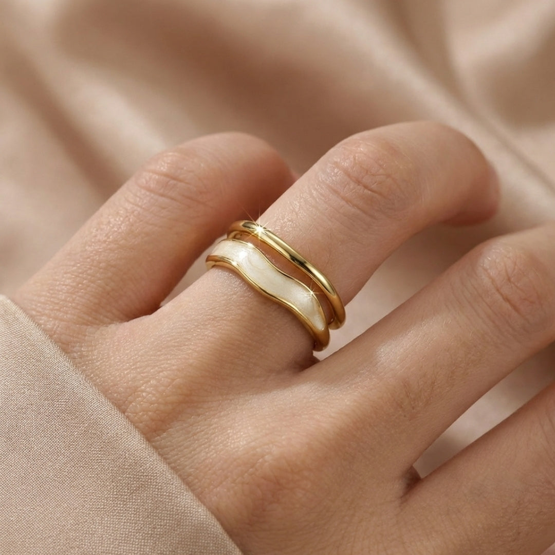 Layered Sahara Gold Ring