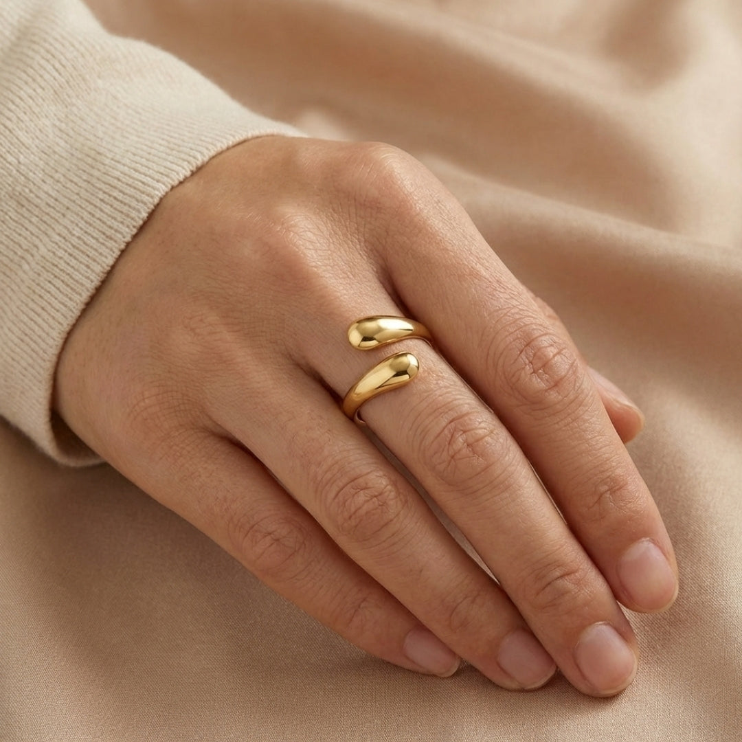 Raven Gold Wrap Ring