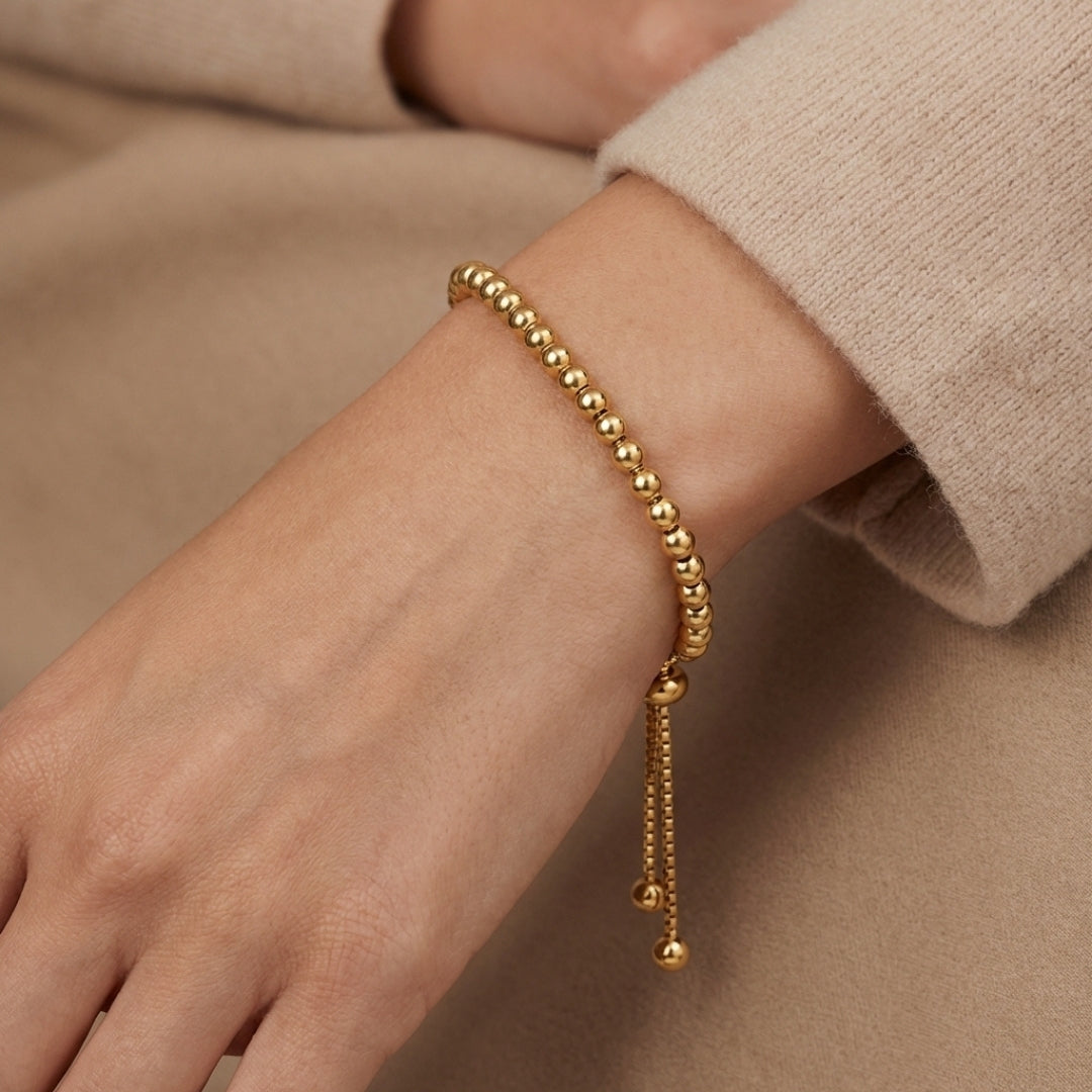 Niloya Beaded Gold Bracelet