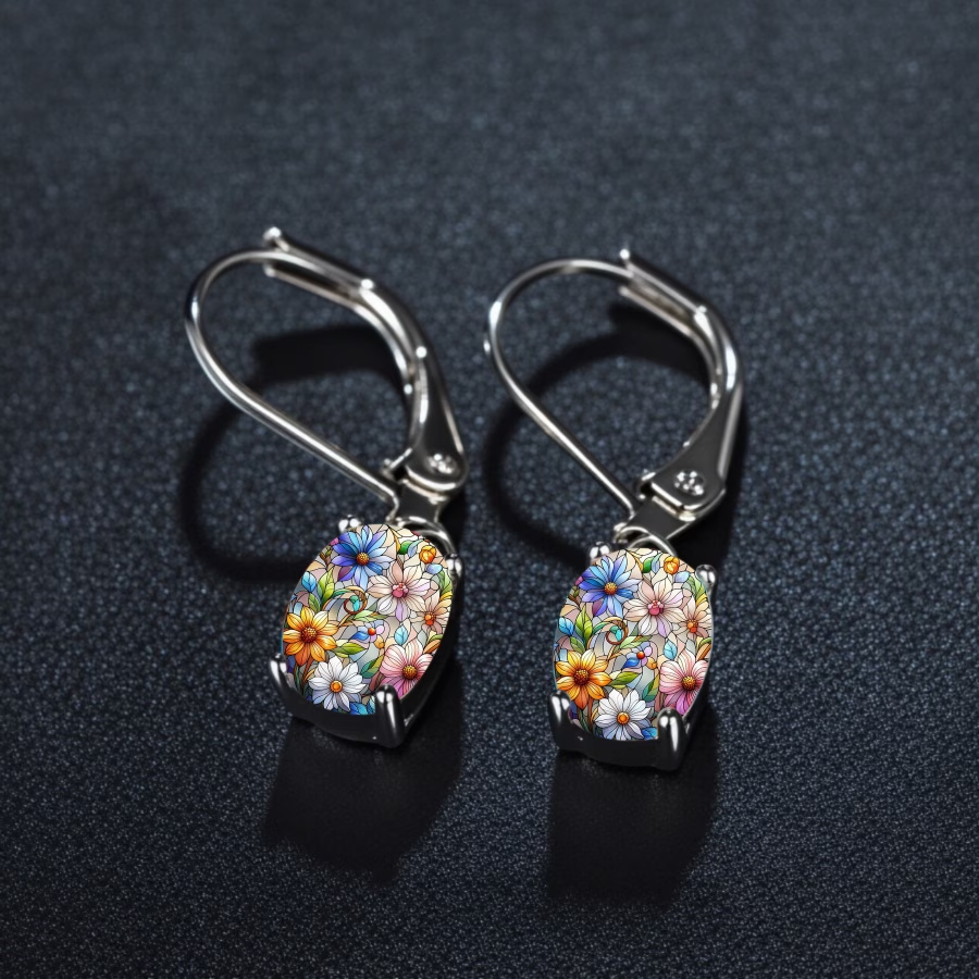 Colorful Drop Blossom Earrings
