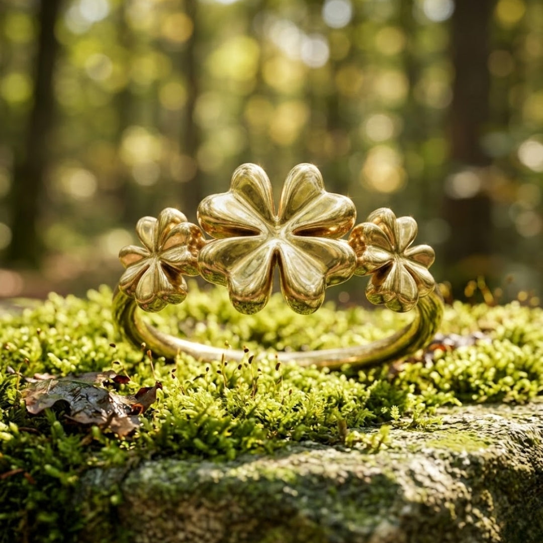 Gold Spring Flower Ring