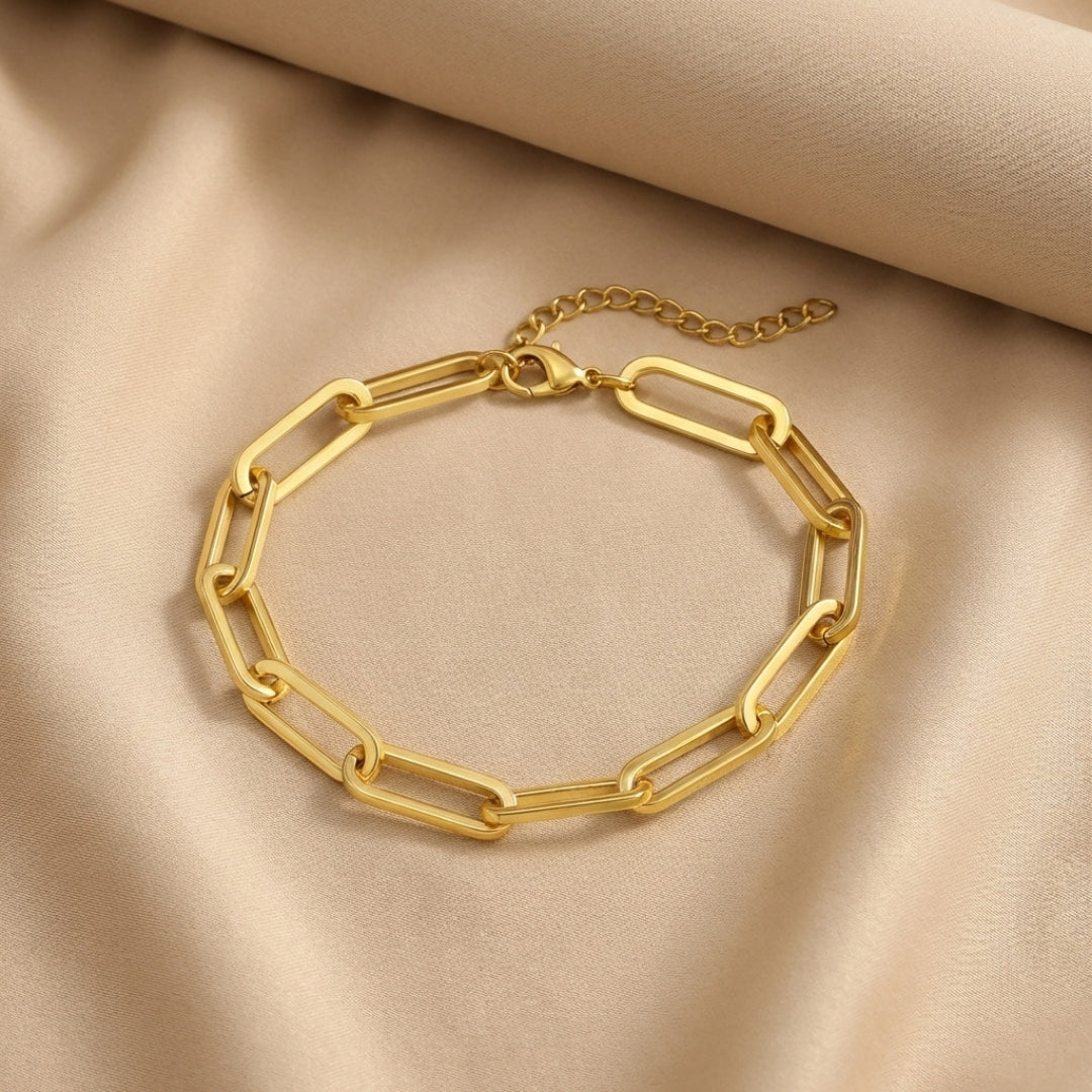 Tulum Chunky Paperclip Bracelet