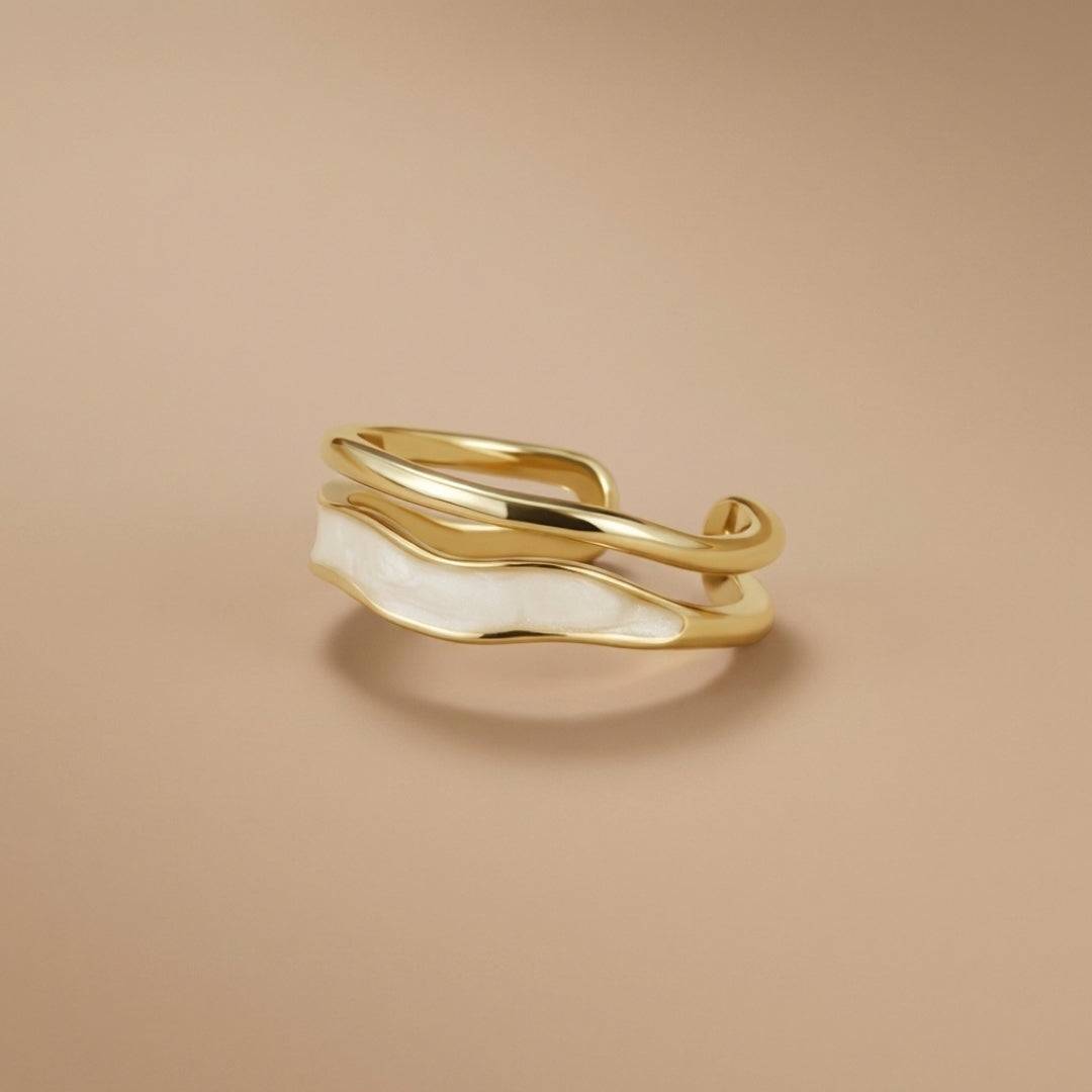 Layered Sahara Gold Ring