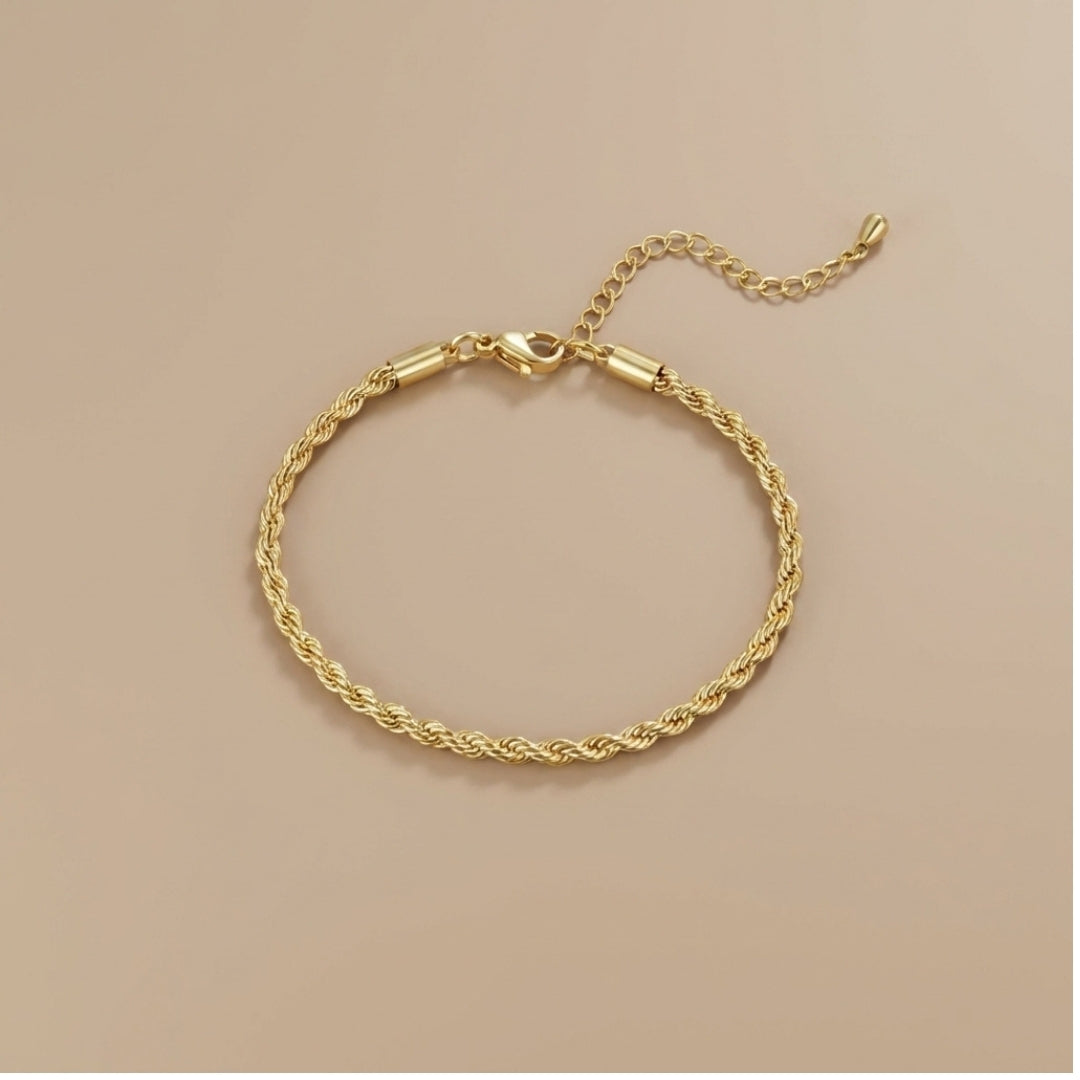 Twisted 18K Gold Bracelet