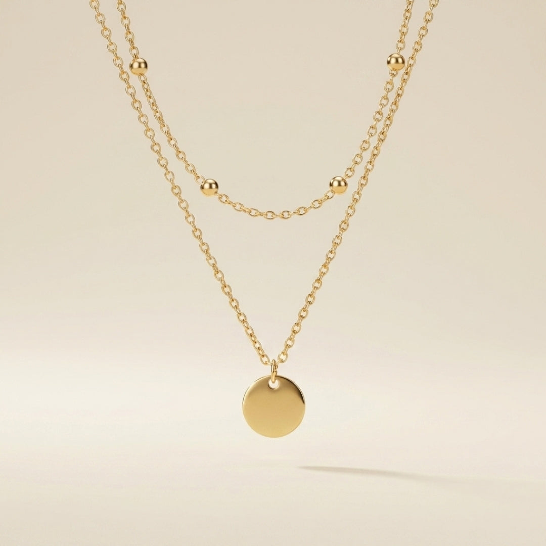 Layered Disc Necklace