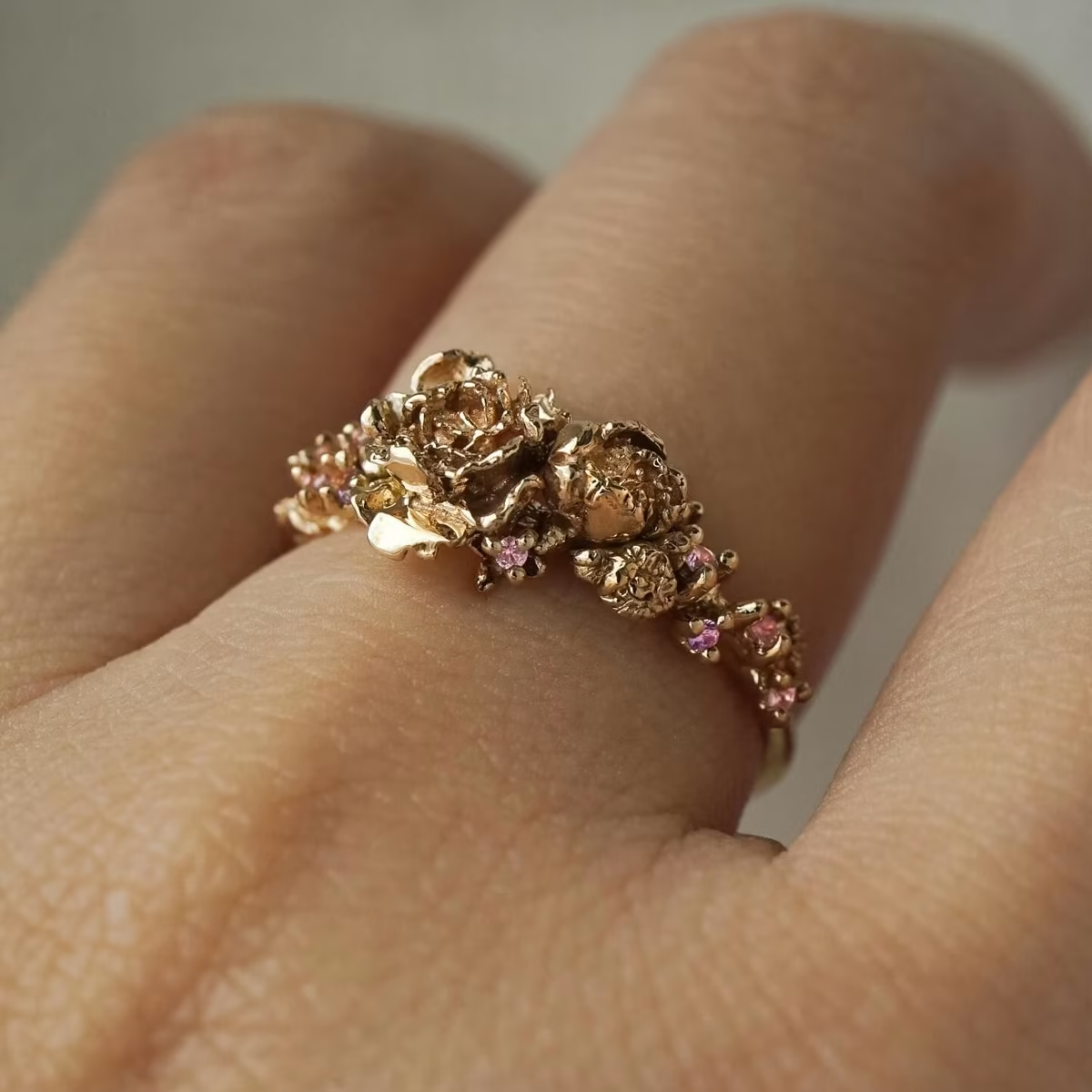 Golden Blossom Ring