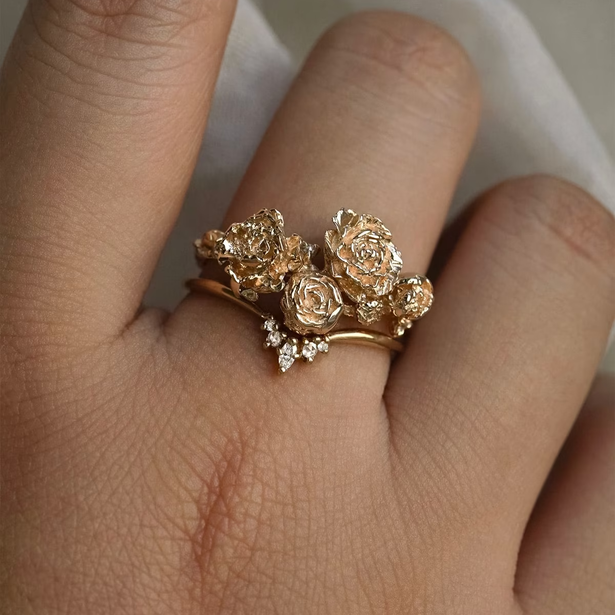 Garden Blossom Gold Ring