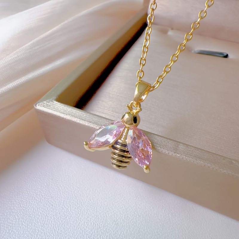 Crystal Bee Necklace